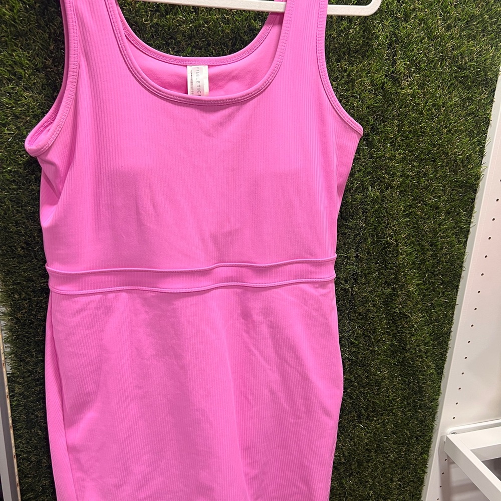 Fabletics Pink Sleeveless Sheath Mini Dress